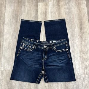 Miss Me mid-rise easy straight jeans size 34